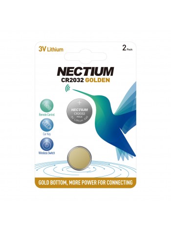 Літієві батарейки Nectium "таблетка" CR2032 2 шт./пач.