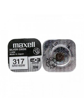 Батарейка Maxell "таблетка" SR317/516SW 1 шт./пач.