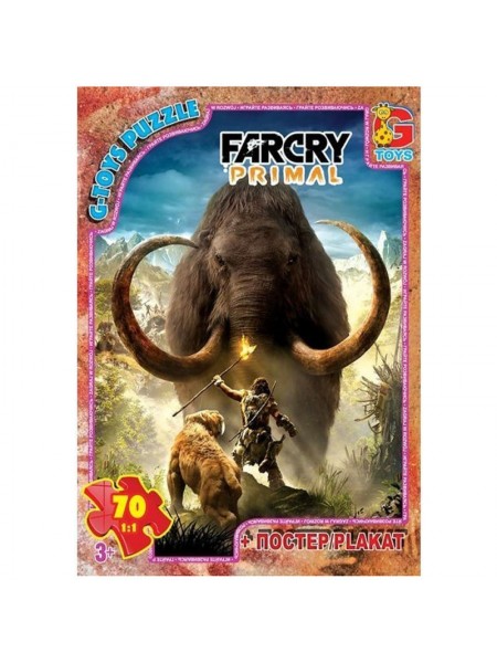 Пазли дитячі "Far Cry". Тваринний світ" G-Toys FCP03 70 елементів