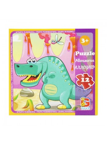 Пазли дитячі "Динозаври" G-Toys LD01 12 елементів