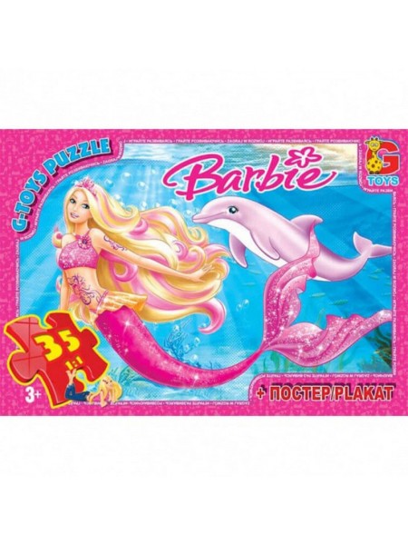 Пазли дитячі "Barbie" G-Toys BA015 35 елементів