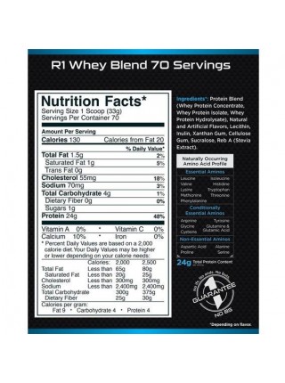 Протеин Rule One Proteins R1 Whey Blend 2270 g /70 servings/ Chocolate Peanut butter