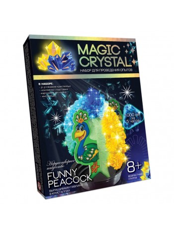 Дитячий набір для проведення дослідів "MAGIC CRYSTAL" Danko Toys ОМС-01 Funny Peacock
