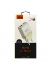 Мережевий зарядний пристрій для Aspor A828 Eco 2USB/2.4 A + кабель USB — Micro-білий