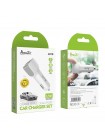 Автомобільний зарядний пристрій Avantis A910 Grand style (2 USB/2.4 A) + USB кабель Lightning-білий