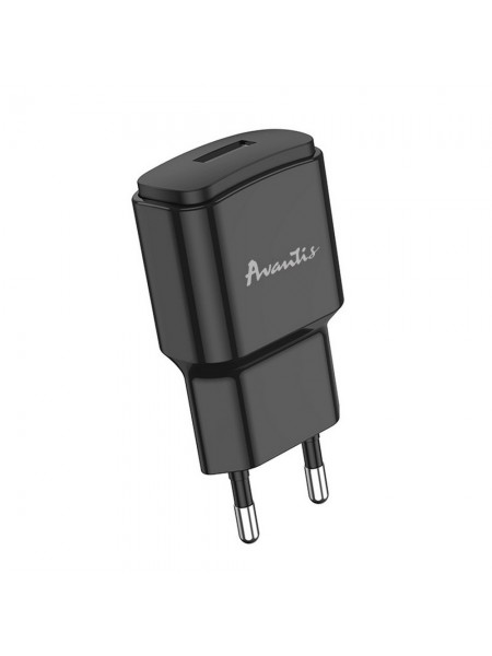 Мережевий зарядний пристрій для Avantis A480 Orion (1USB/2.1A) чорний