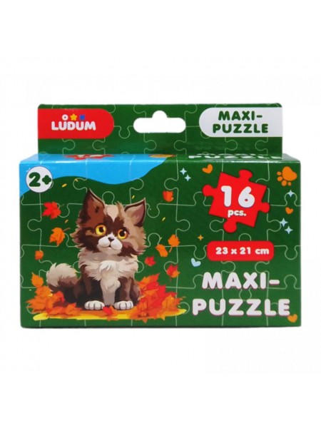 Пазл дитячий максі "Котик 3" Ludum ME5032-04 16 великих елементів