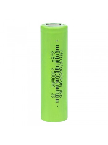 Високотоковий акумулятор Sanyo 18650 2500 mAh Li-ion 3.7V Green