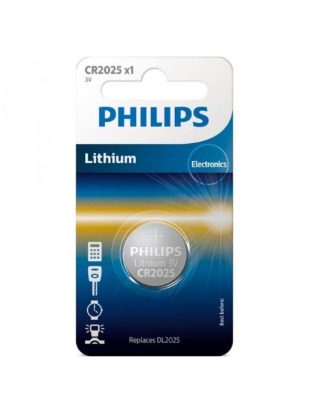 Батарейка Philips Minicells Lithium CR2025 (CR2025/01B)