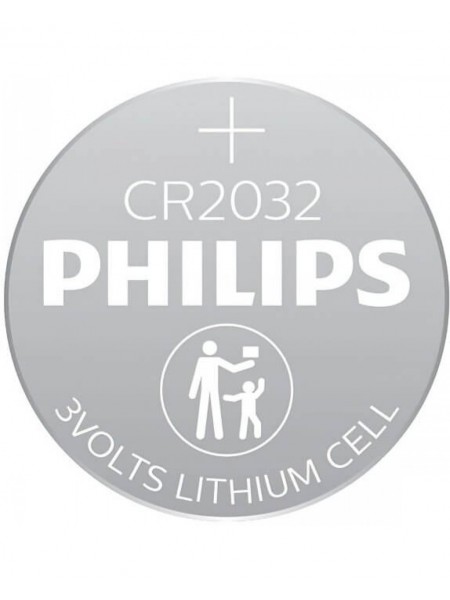 Батарейка Philips CR2032 Lithium 1 шт (CR2032/01B)