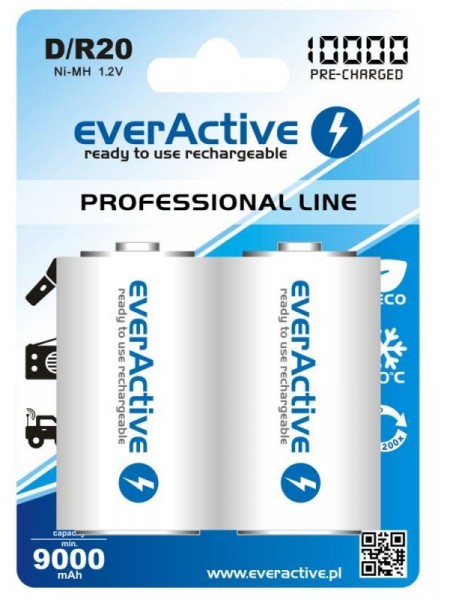 Акумулятор everActive D/HR20 10000 mAh BL 2 шт.