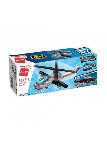 Дитячий конструктор "Воєний транспорт" Qman 1418Q-1-8 Вертоліт