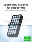 УМБ Power Bank Solar 30000 mAh + ліхтарик із сонячною панеллю PS-900 Вологозахищений Чорний (PS-90030)