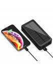 УМБ Power Bank Solar 30000 mAh + ліхтарик із сонячною панеллю PS-900 Вологозахищений Чорний (PS-90030)