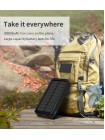 УМБ Power Bank Solar 30000 mAh + ліхтарик із сонячною панеллю PS-900 Вологозахищений Чорний (PS-90030)