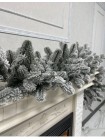 Хвойна лита гірлянда No Brand Елітна засніжена 1.5 м