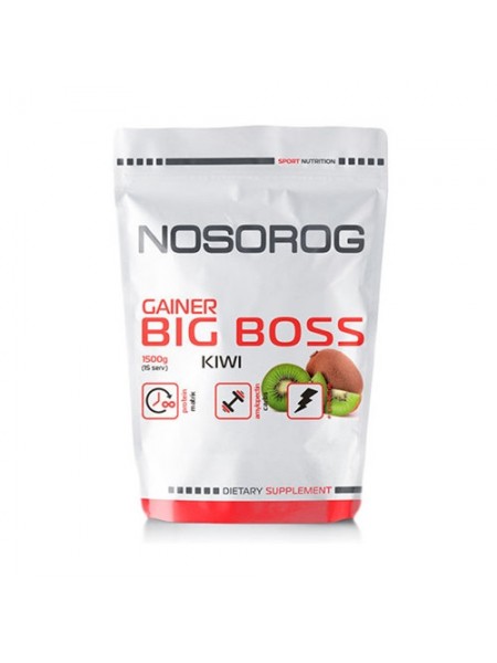 Гейнер Nosorog Nutrition Big Boss 1500 g /15 servings/ Kiwi