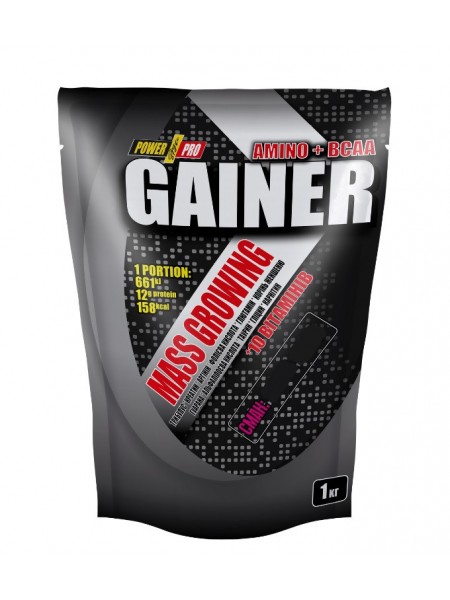 Гейнер Power Pro Gainer 1000 g /25 servings/ Ваніль