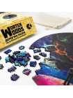 Дерев'яні пазли Wortex Woods Космонавт 30х30 см 188 елементи амеби PZL20007