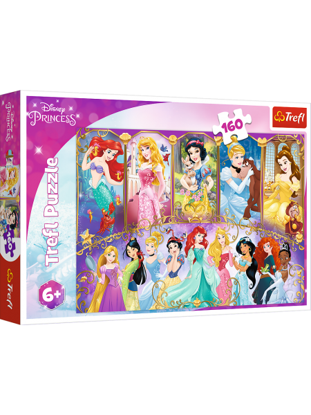 Пазли Trefl "Портрети принцес" 160 елементів серії Disney 41х28 см 15407