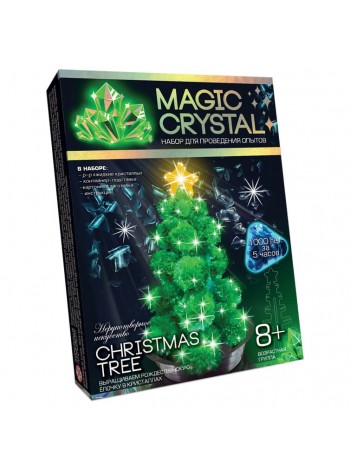 Дитячий набір для проведення дослідів "MAGIC CRYSTAL" Danko Toys ОМС-01 Christmas Tree Green
