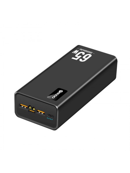 УМБ 30000mAh 65 Вт 0,6 кг для ноутбука швидке заряджання Quick Charge M16 Чорний (PD65W) PD