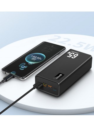УМБ 30000mAh 65 Вт 0,6 кг для ноутбука швидке заряджання Quick Charge M16 Чорний (PD65W) PD
