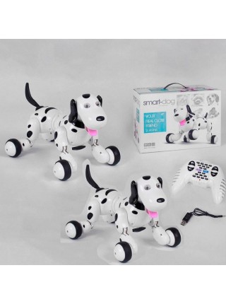 Собачка на радіокеруванні Happy Cow Smart dog 18 функцій White (92971)