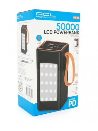 Універсальна зарядна батарея ACL PW-55 50000 mAh Чорний