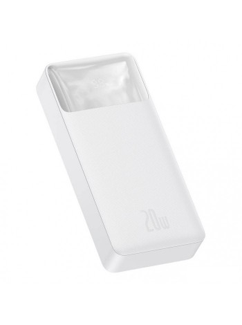 Power bank BASEUS Bipow Digital Display 20000 mAh Білий