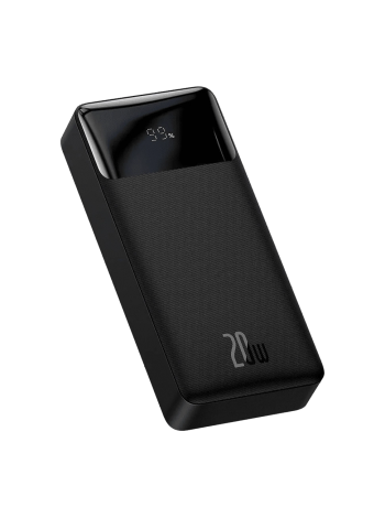 Power bank BASEUS Bipow Digital Display 20000 mAh Білий 2381189737, Чорний