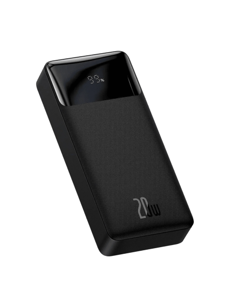 Power bank BASEUS Bipow Digital Display 20000 mAh Білий 2381189737, Чорний