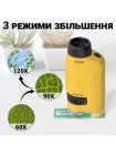 Дитячий науковий набір мікроскоп OEM 2120-A3 з тримачем для смартфона та біологічні мікропрепарати