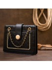 Сумка зі шкірозамінника з тисненням Vintage sale_14943 Чорна