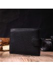 Горизонтальний чоловічий гаманець із натуральної шкіри Vintage sale_15019 Чорний