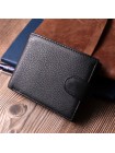 Горизонтальний гаманець для чоловіків із натуральної шкіри Vintage sale_15037 Чорний