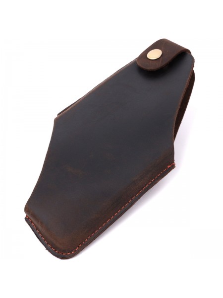 Оригінальний чохол для телефона з натуральної вінтажної шкіри Vintage sale_15058 Коричневий