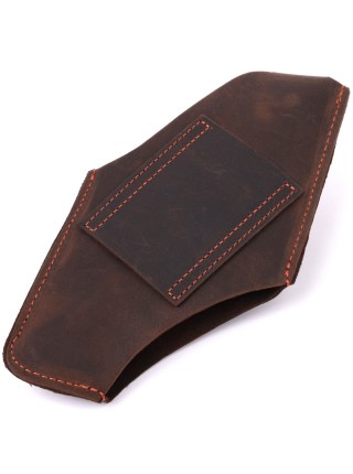 Оригінальний чохол для телефона з натуральної вінтажної шкіри Vintage sale_15058 Коричневий