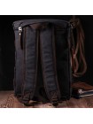 Текстильний великий дорожній рюкзак-трансформер Vintage sale_15074 Чорний
