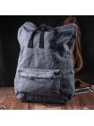 Модний міський рюкзак-мішок унісекс зі щільного текстилю Vintage sale_15076 Сірий