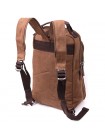 Зручний текстильний рюкзак з ущільненою спинкою та відділенням для планшета Vintage sale_15078 Коричневий