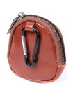 Компактний гаманець для монет із натуральної шкіри Vintage sale_15080 Коричневий