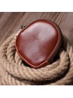 Компактний гаманець для монет із натуральної шкіри Vintage sale_15080 Коричневий