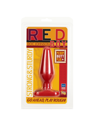 Анальна пробка Doc Johnson Red Boy — Medium 5.5 Inch (SO1978)