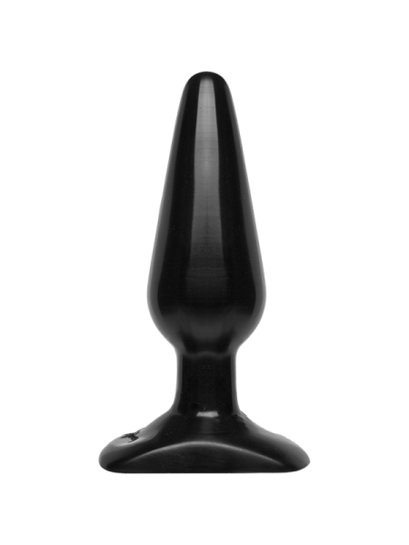 Анальна пробка без вібрації Doc Johnson Smooth Classic Medium Black 140*44 мм (SO2780)