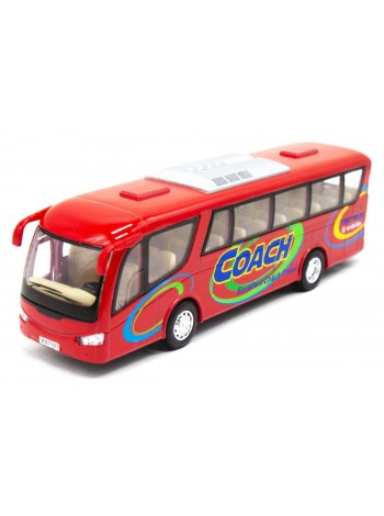 Інерційний автобус KINSFUN Coach Червоний (KS7101W)