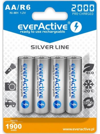 Аккумулятор everActive AA/HR06 Ni-MH 2000mAh BL 4шт