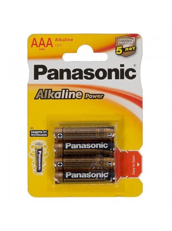 Батарейка Panasonic Alkaline Power AAA/LR03 BL 4 шт.