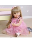 Силіконова колекційна лялька Реборн Reborn Doll Дівчинка Аля 55 см (444)