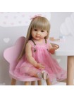 Силіконова колекційна лялька Реборн Reborn Doll Дівчинка Аля 55 см (444)